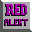 RED ALERT sign tile